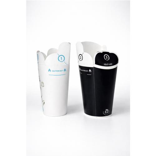 Vaso Papel Bebida Caliente Negro Convermex
