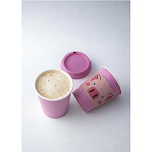 Vaso Papel Bebida Caliente Rosa Convermex