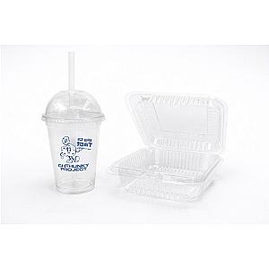 Vaso con Tapa de Papel Blanco